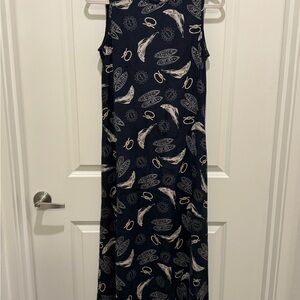 Ralph Lauren Navy Silk Nautical Dress